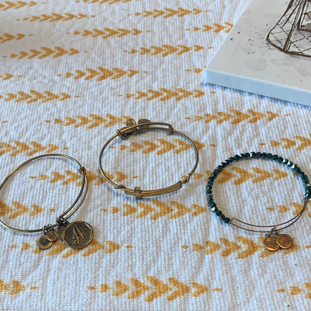 Alex and Ani Gold and Silver Charm Bracelets